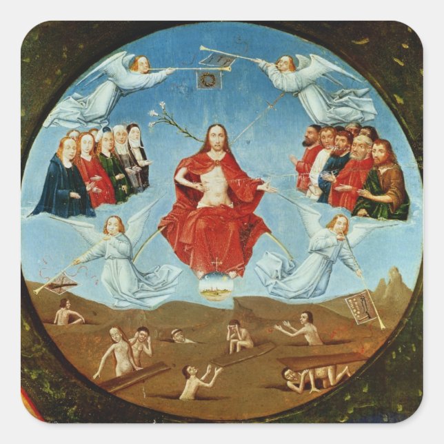 Pegatina Cuadrada La sentencia (Anverso)