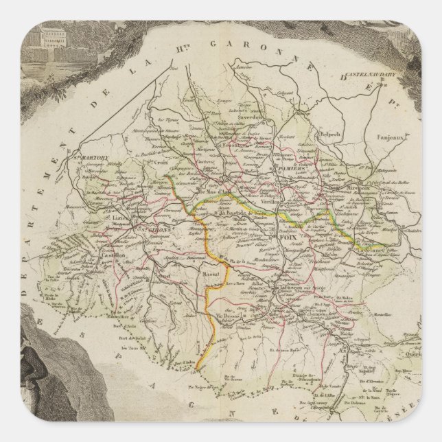 Pegatina Cuadrada La sequedad (Anverso)