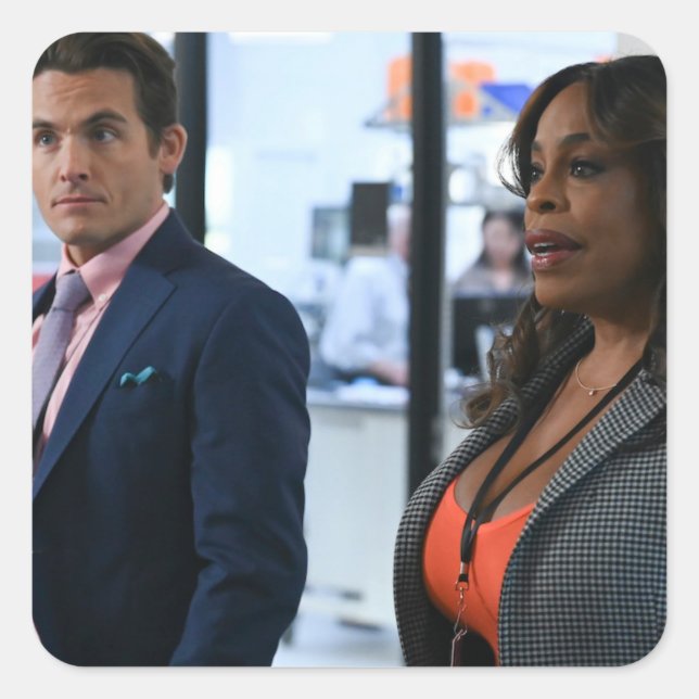 Pegatina Cuadrada la televisión rookie (Anverso)