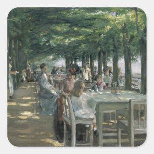 Pegatina Cuadrada La terraza del restaurante