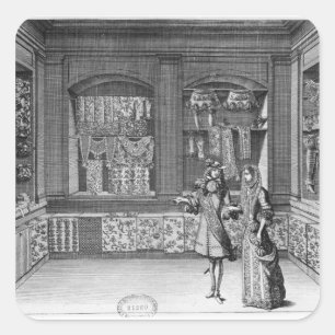 Pegatina Cuadrada La tienda de Galandría