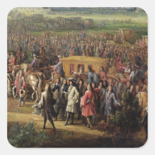 Pegatina Cuadrada La toma de mando de la Iglesia del