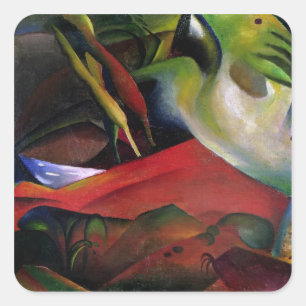 Pegatina Cuadrada La tormenta, 1911