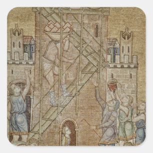 Pegatina Cuadrada La Torre de Babel, del Atrio