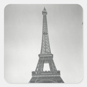 Pegatina Cuadrada La torre Eiffel, 1887-89