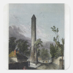 Pegatina Cuadrada La Torre Redonda de Clondalkin