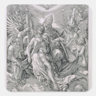 Pegatina Cuadrada La trinidad santa, pub. 1511