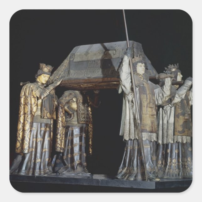 Pegatina Cuadrada La tumba de Cristóbal Colón (Anverso)
