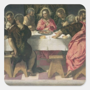 Pegatina Cuadrada La última cena 4