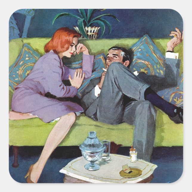 Pegatina Cuadrada La última incursión del Monte Negro (Anverso)