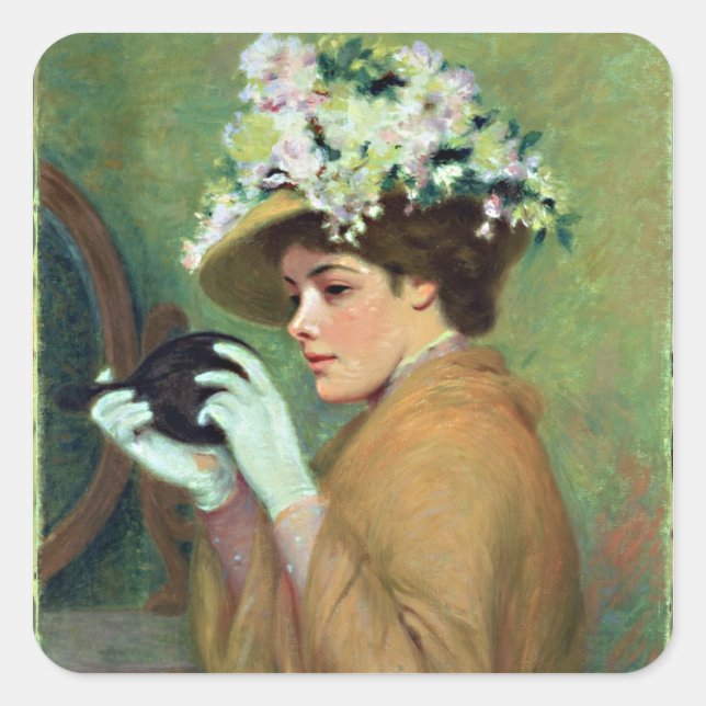 Pegatina Cuadrada La última mirada (Anverso)