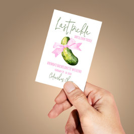 Pegatina Cuadrada La última pickle que hará cosquillas Fiesta de Des