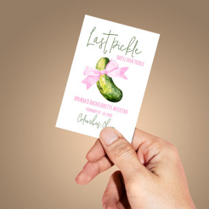 Pegatina Cuadrada La última pickle que hará cosquillas Fiesta de Des