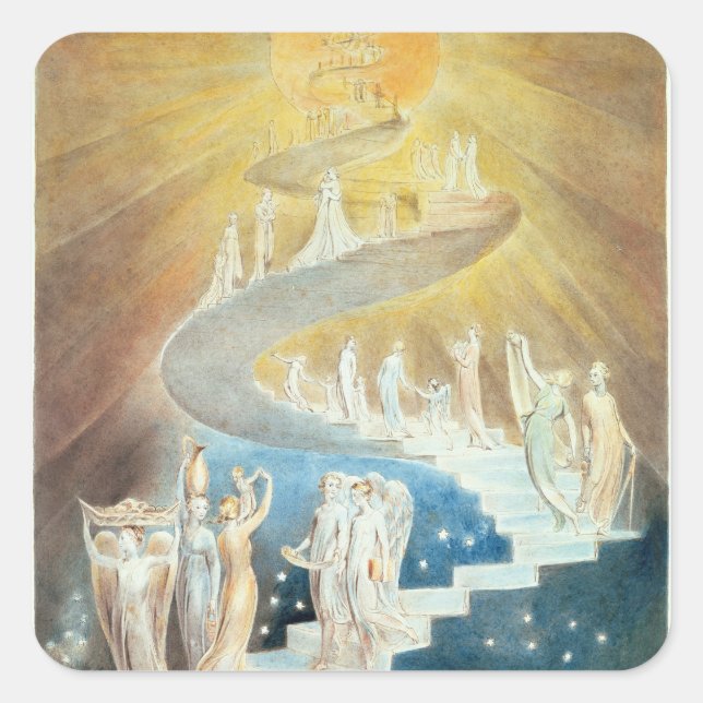 Pegatina Cuadrada La vejiga de Jacob (Anverso)