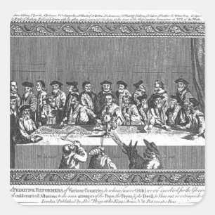 Pegatina Cuadrada La vela de la reforma es Lighted