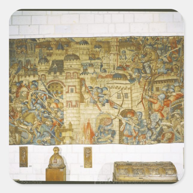 Pegatina Cuadrada La venganza de Notre-Seigneur (Anverso)