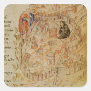 Pegatina Cuadrada La Veuve de Roma