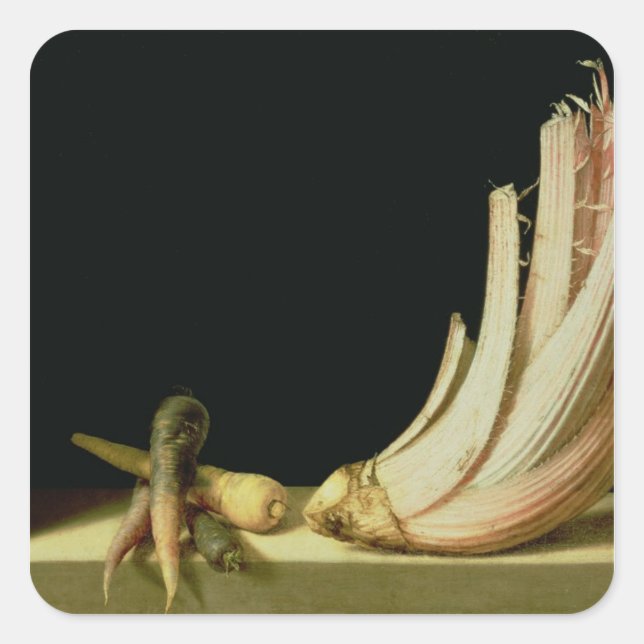 Pegatina Cuadrada La vida con un cardán (Anverso)