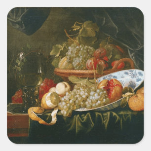 Pegatina Cuadrada La vida de la fruta