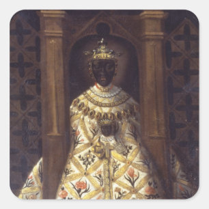 Pegatina Cuadrada La Virgen Negra en la Chadaraita