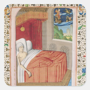 Pegatina Cuadrada La visión de Ezekiel