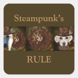 Pegatina Cuadrada Labrador Retriever