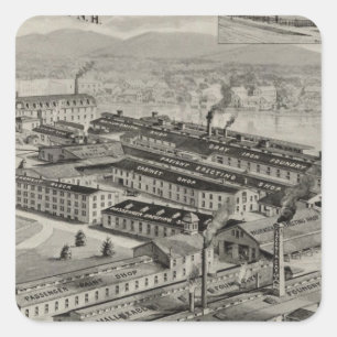 Pegatina Cuadrada Laconia Car Company