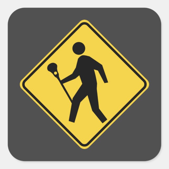 Pegatina Cuadrada Lacrosado (Anverso)