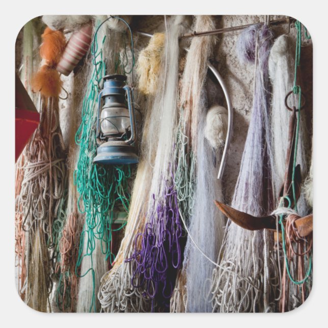 Pegatina Cuadrada Lado del mar (Anverso)