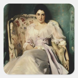 Pegatina Cuadrada Lady Agnew de Lochnaw