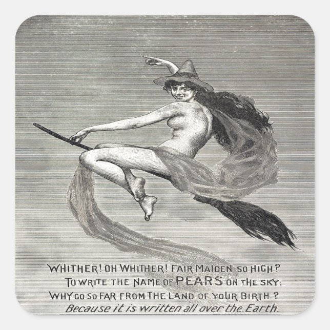 Pegatina Cuadrada Lágrimas de jabón (Anverso)