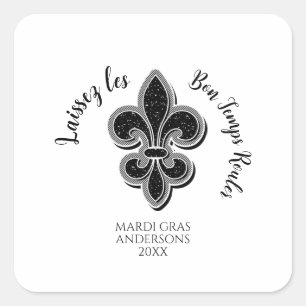 Pegatina Cuadrada Laissez les Bon Temps Rouler