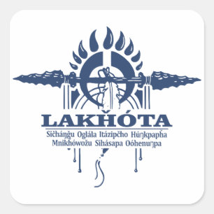 Pegatina Cuadrada Lakhota