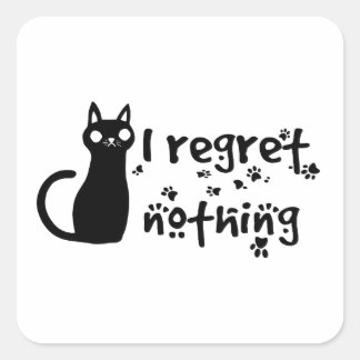 Pegatina Cuadrada lamento nada