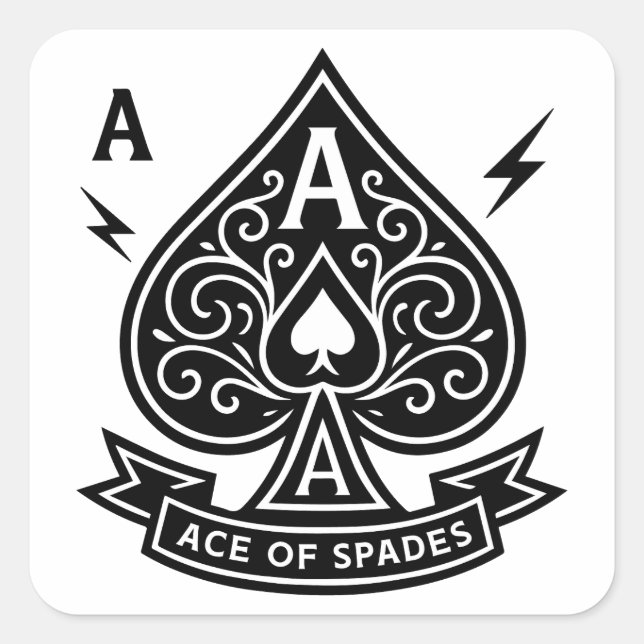 Pegatina Cuadrada lámpara (Anverso)