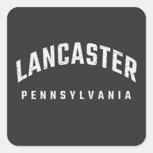Pegatina Cuadrada Lancaster Pennsylvania PA