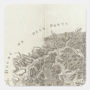 Pegatina Cuadrada Landau, Wissembourg