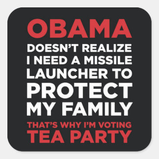 Pegatina Cuadrada Lanzadores de misiles