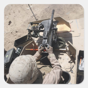 Pegatina Cuadrada Lanzagranadas automáticas MK-19