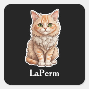 Pegatina Cuadrada LaPerm