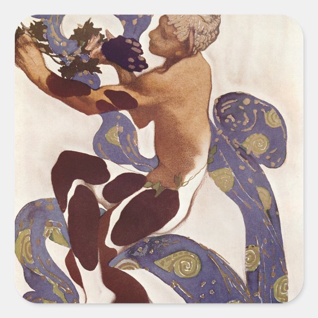 Pegatina Cuadrada L'Apres Midi d'un Faune (Anverso)