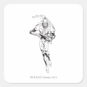 Pegatina Cuadrada Larfleeze - Agent Orange 6