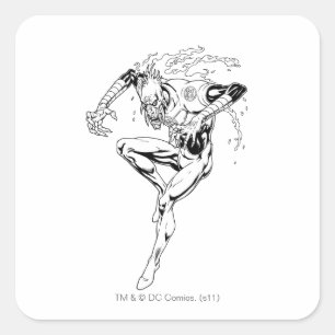 Pegatina Cuadrada Larfleeze - Agente Naranja 3