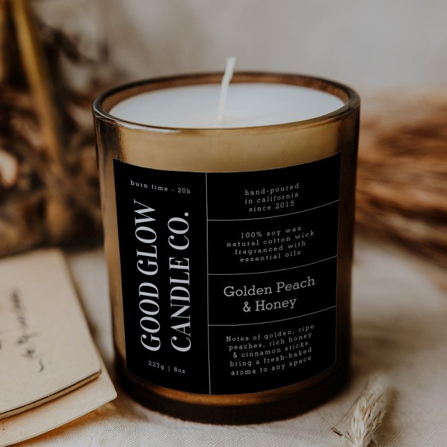 Pegatina Cuadrada Large Logo Candle Jar Product Label Stickers (Subido por el creador)