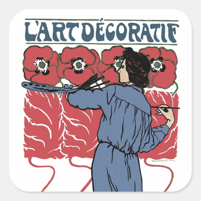 Pegatina Cuadrada L'Art Decoratif (Anverso)