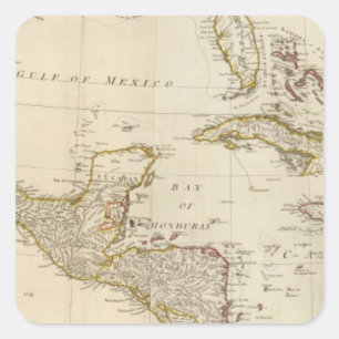 Pegatina Cuadrada Las Antillas 17