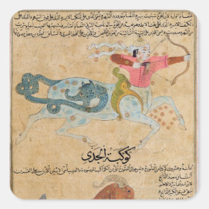 Pegatina Cuadrada Las constelaciones de sagitario y