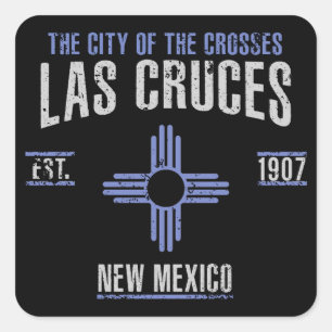 Pegatina Cuadrada Las cruces