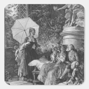 Pegatina Cuadrada Las delicias de la maternidad