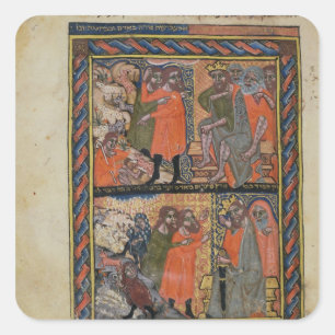 Pegatina Cuadrada Las diez plagas de Egipto TtoB